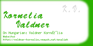 kornelia valdner business card